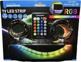 Grundig TV Led Strip - RGB - Multicolor Led Strip - Met Afstandsbediening - Geschikt voor meerdere modellen TV - 2x50cm - Dimbaar- USB voeding - 32 Led