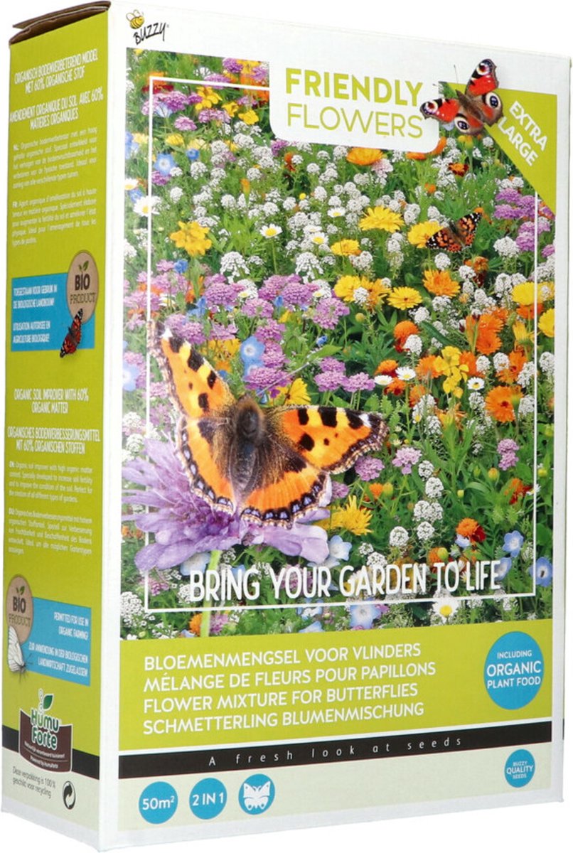 Bol.com Bloemenmix voor vlinders - 50 m² aanbieding