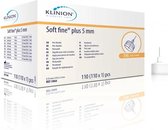 Klinion Diabetes Care Soft fine Plus pennaalden 0,25mm (31G) x 5mm 110 stuks.