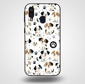 Smartphonica Telefoonhoesje voor Samsung Galaxy A40 met honden opdruk - TPU backcover case honden design / Back Cover geschikt voor Samsung Galaxy A40