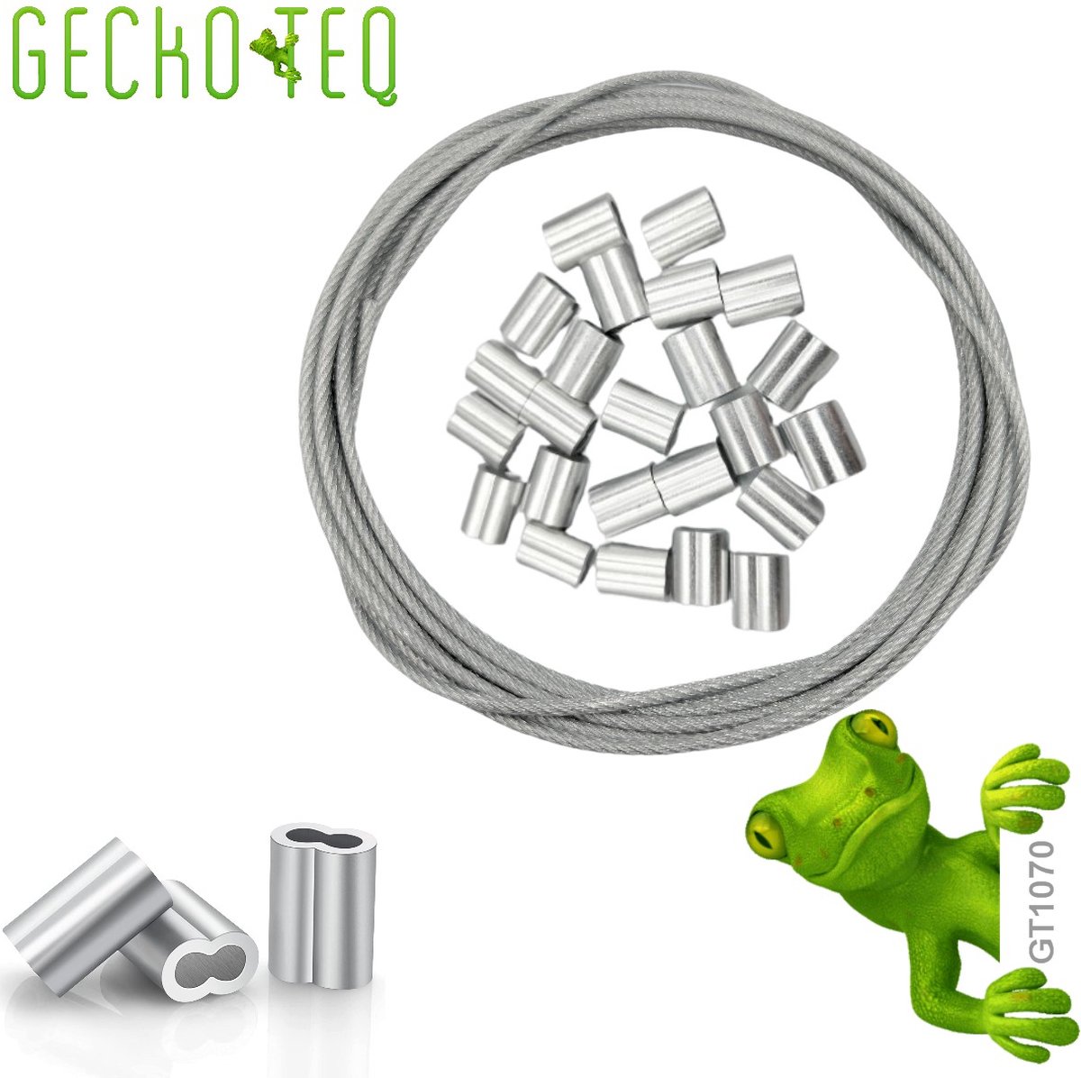 GT1070 GeckoTeq-ophangdraad-staaldraad-schilderijen- fotolijst-ophangsystemen