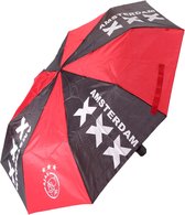 Ajax-paraplu rood zwart logo