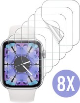 Nuvex Screenprotector geschikt voor Apple Watch Serie 1 / 2 / 3 - 42 mm Screen Protector - 8 Stuks