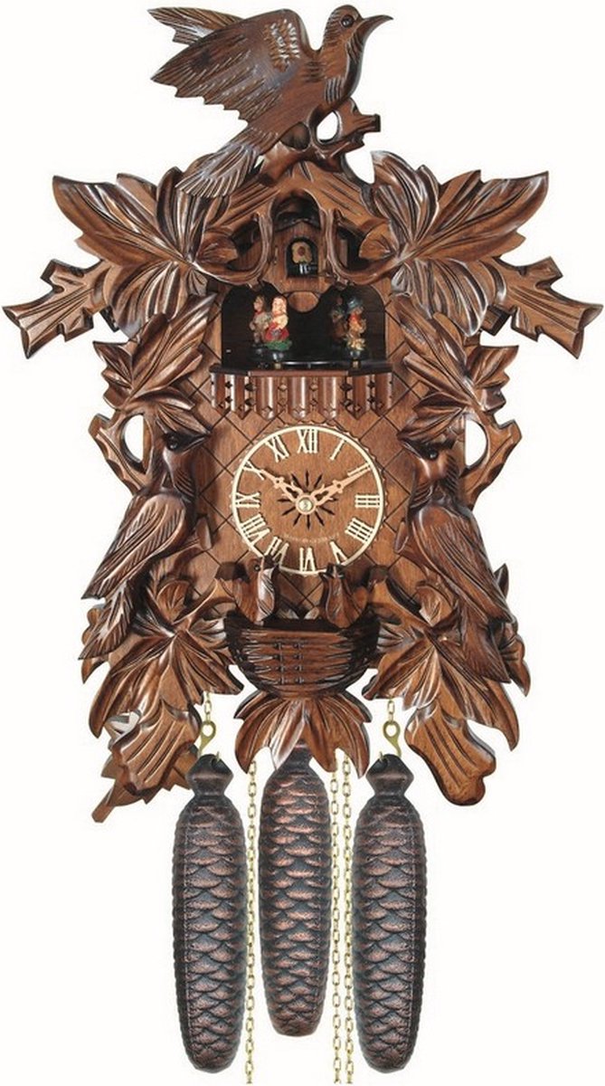 Engstler 634/8 MT - Koekoeksklok - 8-daags kettinguurwerk bruin
