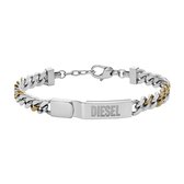 Diesel DX1457931 Heren Armband - Zilverkleurig