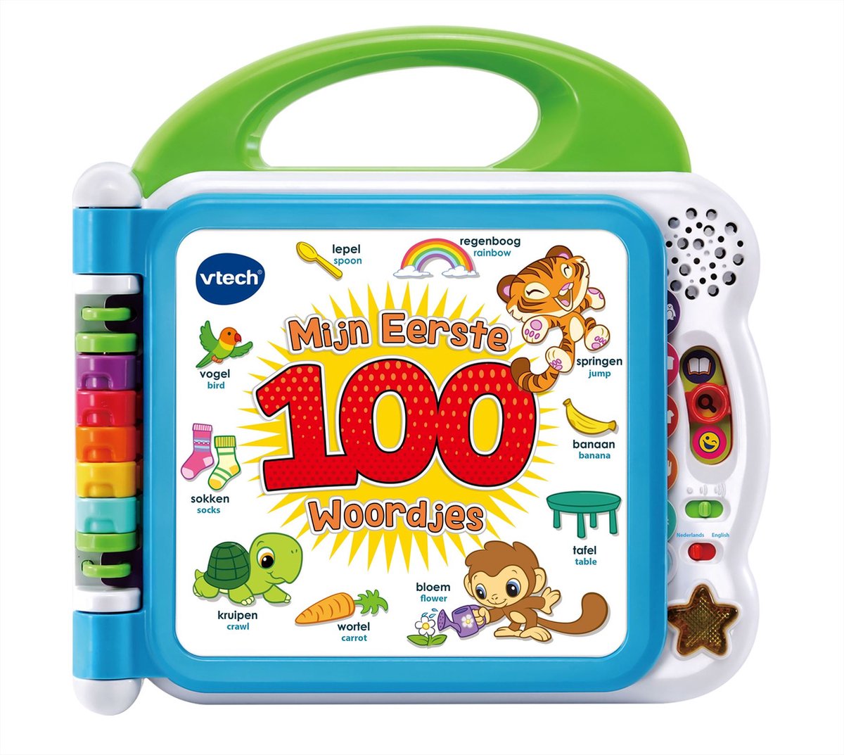 VTech Baby Mijn Eerste 100 Woordjes Boek - Educatief Speelgoed - Woordjes Leren - Nederlands & Engels Gesproken - Cadeau - Kinderspeelgoed 1.5 tot 4 Jaar — afbeelding 8