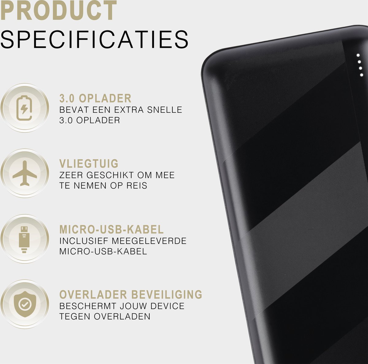 Homèlle Powerbank Pro 20.000 mAh Snellader USB-C 22,5W - afbeelding 3