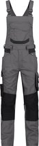DASSY® Tronix Cotte à bretelles avec stretch et poches genoux - maat 46 - GRIS ANTHRACITE/NOIR