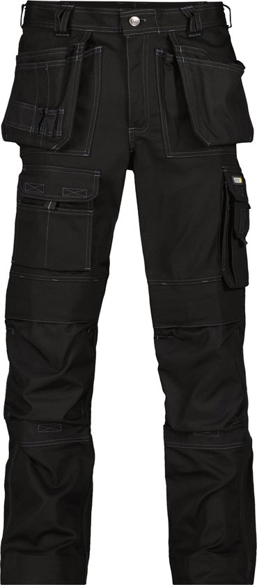 Pantalon multipoches en canvas avec poches genoux