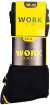 Work werksokken | heren sokken | zwart | 10 paar | 39-42
