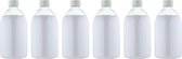 Scrubzout Perzik - 650 gram - Fles met witte dop - set van 6 stuks - Hydraterende Lichaamsscrub