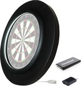 Dragon Darts 2.0 Special Edition - Dartbord Verlichting - Inclusief Powerbank - PU LED Surround - Zwart
