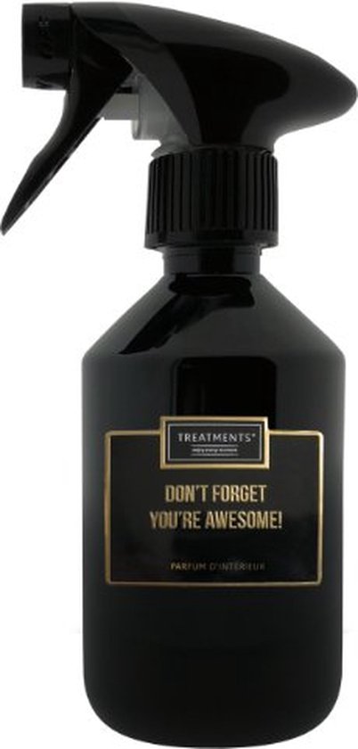 Treatments® - TPQ01 - Huisparfum - Interieur Parfum - Parfum d’Intérieur - Vergeet niet dat je geweldig bent! - 300 ml