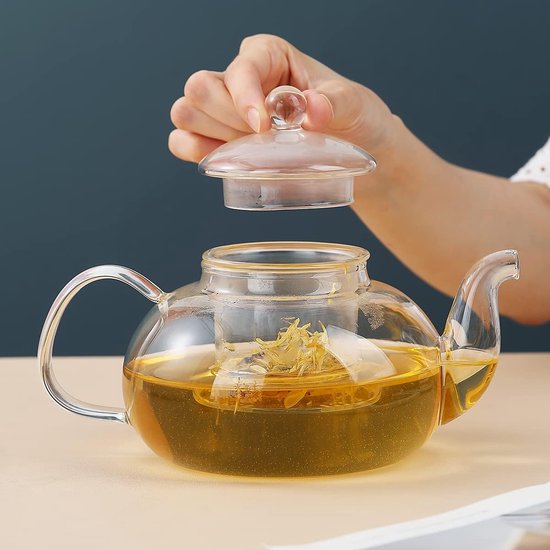 GOLDBEARUK Helder glazen theepot met glazen infuser - 400ml