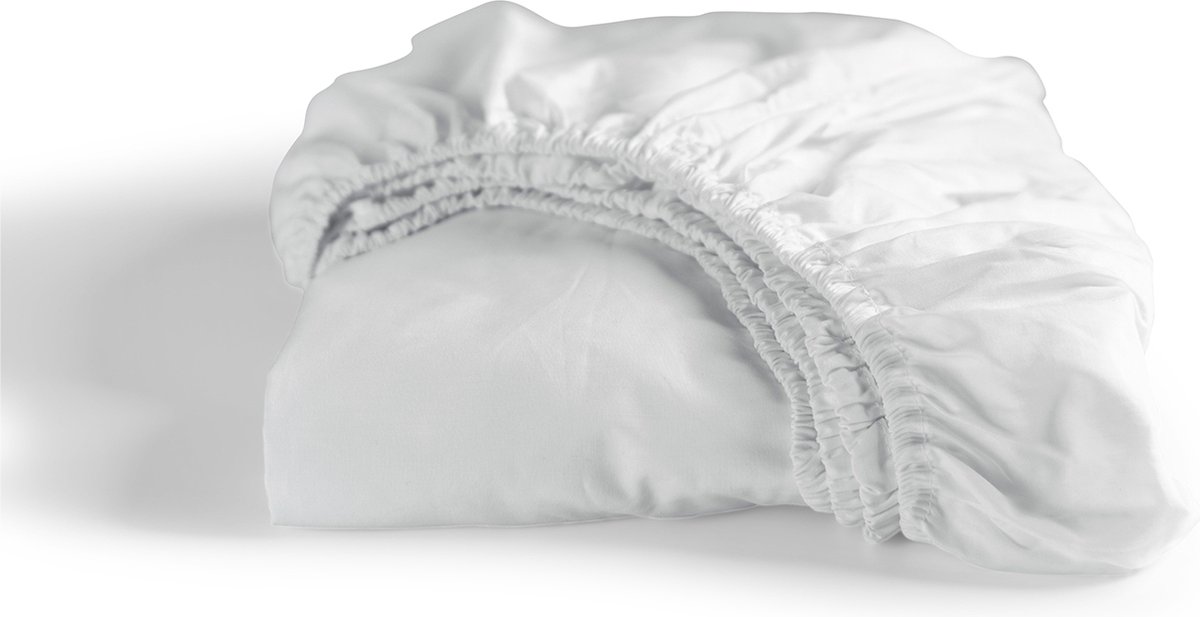 Cinderella - Weekend - Hoeslaken - Geschikt voor Boxspring - 100% Katoen - 90x210 cm - Tot 25 cm matrashoogte - Wit