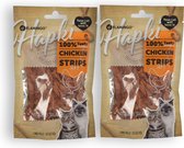 Premium Kattensnacks - Traktatie voor Huisdieren met Hoogwaardige Kip - 2 Zakjes van 85g - Suikervrij - Geschikt voor Jonge Katten en Volwassen Katten