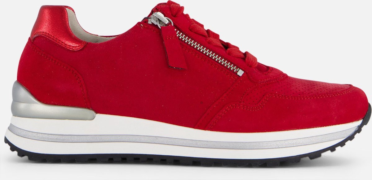 Gabor Sneakers rood Suede - Dames