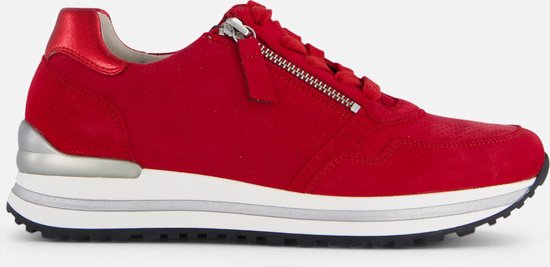 Gabor Sneakers rood Suede - Dames - Maat 40