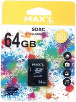 Max’L SDXC/SDHC kaart 64GB – Classe 10