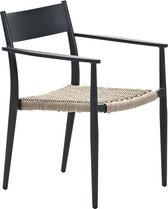 Garden Impressions Richmond dining fauteuil - carbon black - natural - merino sand