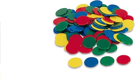 Foto: Cayro color chips gekleurde fishes 100 stuks