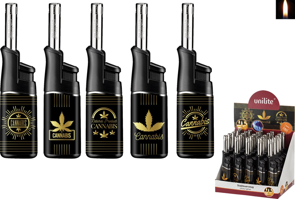Unilite Kaarsaanstekers - keuken aansteker - 25 stuks - Navulbaar - BERGAMO luxe Lighters