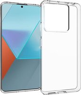 Transparant Dun TPU Hoesje Geschikt voor Xiaomi Redmi Note 13 Pro 5G / Poco X6 | Back Cover | Lichtgewicht | Ultra Dun Hoesje | Flexibel | Zacht TPU | Doorzichtig