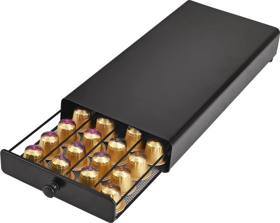 MaxMiuly Dolce Gusto Pod Houder T-Disc Koffiecapsule Houders, Nespresso Pods Lade Opslag Koffiemachine Stand-20 Capsule Capaciteit, Zwart