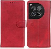 Coverup Luxe Book Case - Geschikt voor OnePlus 12 Hoesje - Rood