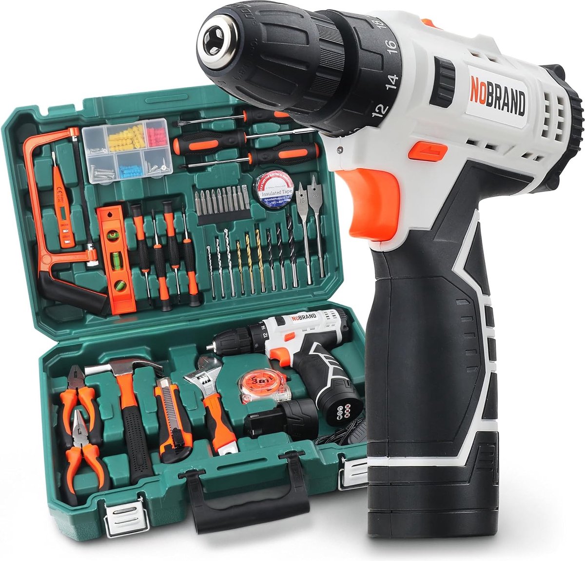 Kit Perceuse Visseuse Sans Fil 20V - 600W - Avec Chargeur Et Accessoires