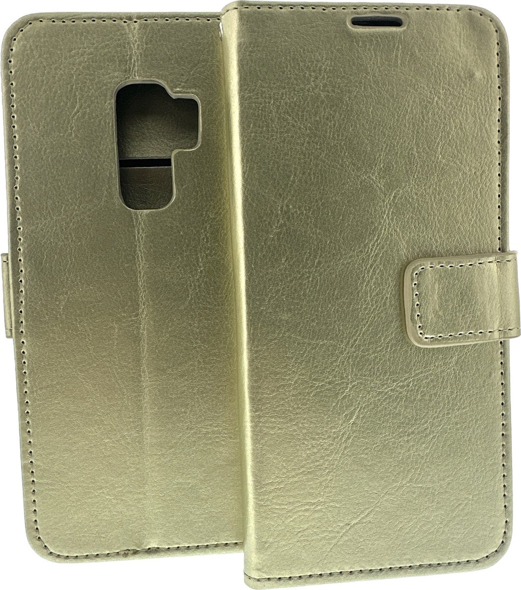Portemonnee Book Case Hoesje Geschikt voor: Samsung Galaxy S9 Plus - Goud