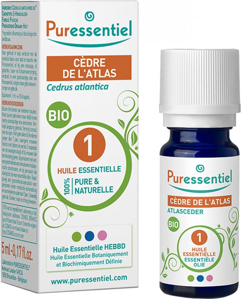 Goedkoopste Puressentiel Atlas Ceder Etherische Olie Organisch 5 ml
