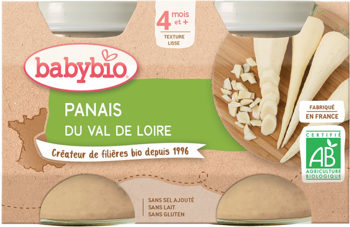Goedkoopste Babybio Pastinaken 4 Maanden en Biologisch 2 x 130 g Potjes