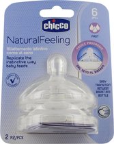 Bol.com Chicco - 2 Pcs Feeding Pacifier Step Up 6m+ Fast Flow aanbieding