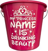 Cadeau Emmer-My Princess Name-5 Liter-Roze-Cadeau-Geschenk-Gift-Kado-Grappig-Verjaardag-Zomaar