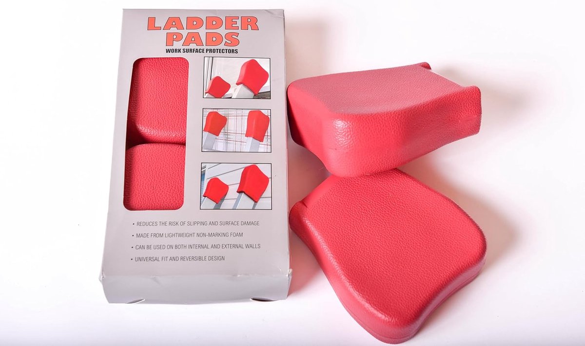Ladder pads - Laddermat - Antislip - Universeel - Beschermt wanden en muren - Voorkomt glijden - Stabiliteit - Ladderstopper