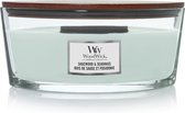 WoodWick Geurkaars Ellipse Sagewood & Seagrass