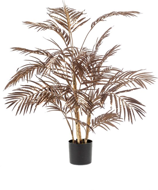 Emerald - Kunstplant Areca Palm Metallic Brons 105cm - Kunstplanten voor binnen