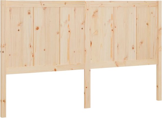 vidaXL Hoofdbord 205-5x4x100 cm massief grenenhout - Bedonderdeel - Inclusief Houtreiniger en verfrisser - vidaXL