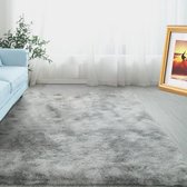 Wollig tapijt, hoogpolig, shaggy tapijt voor slaapkamer, woonkamer, kinderkamer, tienerkamer (120 x 160 cm, lichtgrijs)