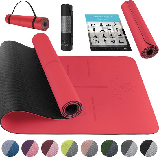 Tunturi Yoga Mat 8mm - Pilates mat - Extra dikke fitness