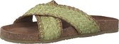 MARCO TOZZI Textile Upper, Goat Leather sock with Feel Me Soft Step Dames Muiltjes - LIME COMB - Maat 36