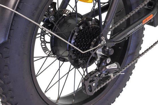 Altec Focus - Elektrische Fatbike - Vouwfiets - 20 inch - 8 versnellingen - Zwart van Altec — afbeelding 2
