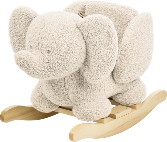 Nattou olifant Teddy - schommelpaard - Hobbelpaard - 59 cm - Ecru