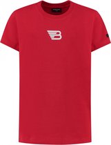Ballin Amsterdam T-shirt with front and backlogo Jongens T-shirt - Red - Maat 10