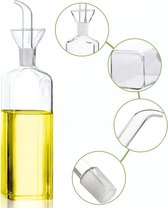 Azijn olie karaf dispenser oliefles glas olijfolie dispenser fles glas koken voor keuken / grillen / BBQ / bakken / salade / soja-saus 500 ml (240 ml)