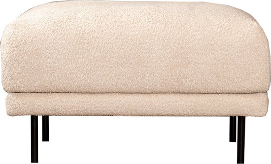 Bronx71® Pouf scandinave Denver bouclé taupe