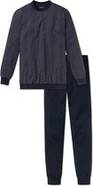 Schiesser Heren Pyjama - Donkerblauw - Maat M