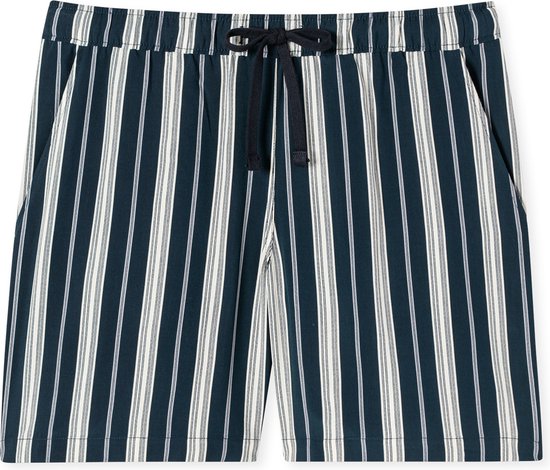 SCHIESSER Mix+ Relax Lounge Pants Short - Short tissé pour femme rayé multicolore - Taille : 40