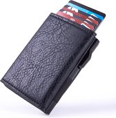 RV Pasjeshouder Portemonnee Zwart - 8 Pasjes + Brief & Muntgeld - RFID Creditcardhouder - Luxe pasjeshouder unisex
